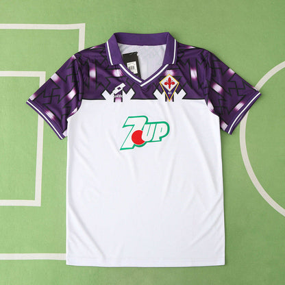 Fiorentina 1992/1993 Season Away Retro Football Jersey Trikot Maillot