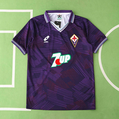 ACF Fiorentina 1992-1993 Season Retro Home Football Jersey Trikot Maillot