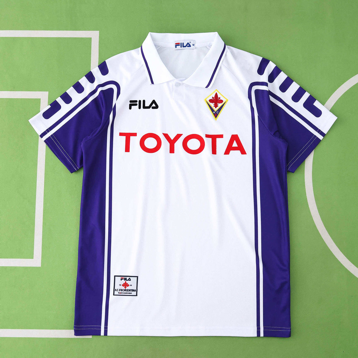 ACF Fiorentina 1999-2000 Season Retro Away Football Jersey Trikot Maillot