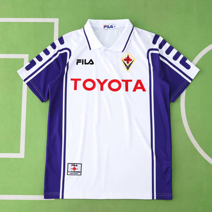 ACF Fiorentina 1999-2000 Season Retro Away Football Jersey Trikot Maillot