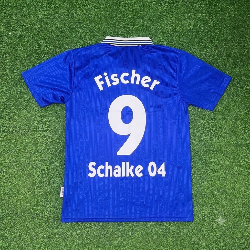 Klaus Fischer Schalke 04 Heim Retro Fußballtrikot