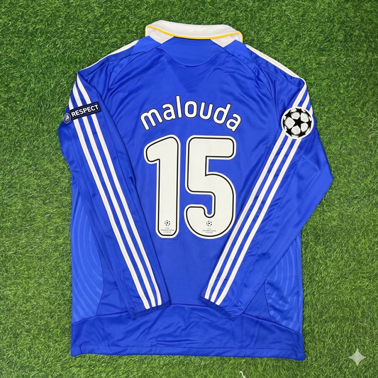 Chelsea 2008 Champions League Final Long Sleeve Football Jersey – Florent Malouda