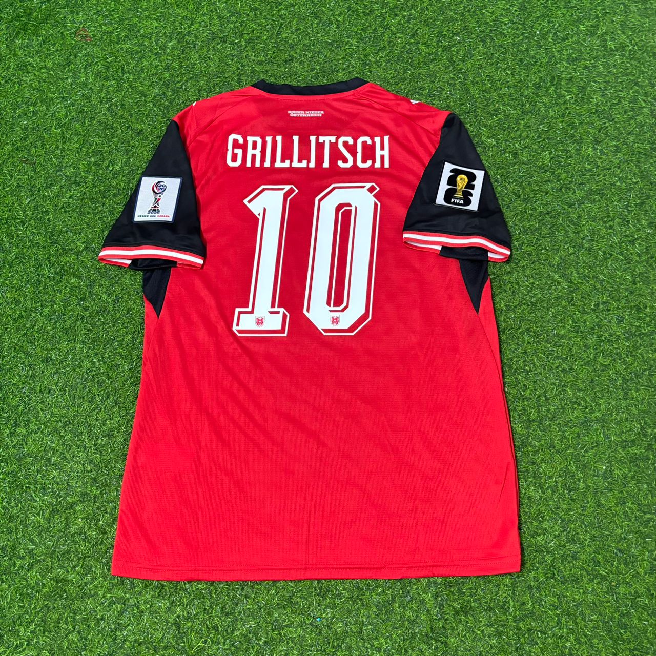 Florian Grillitsch 10- Austria 2026 World Cup Kit Jersey Trikot Maillot