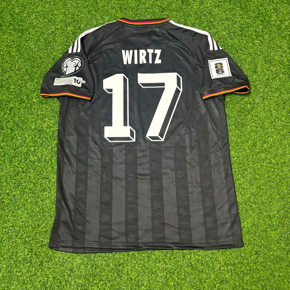 Maillot de football noir enfant Florian Wirtz #17 Allemagne Coupe du Monde 2026