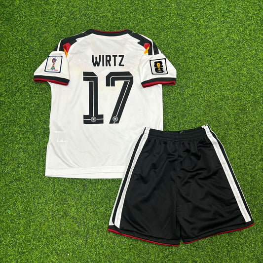 Florian Wirtz Germany 2026 World Cup Kids Home Football Jersey