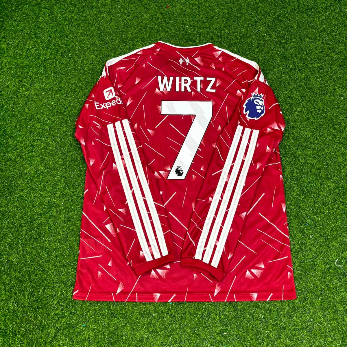 Florian Wirtz Liverpool 2027 New Season Long Sleeve Home Football Jersey Kit