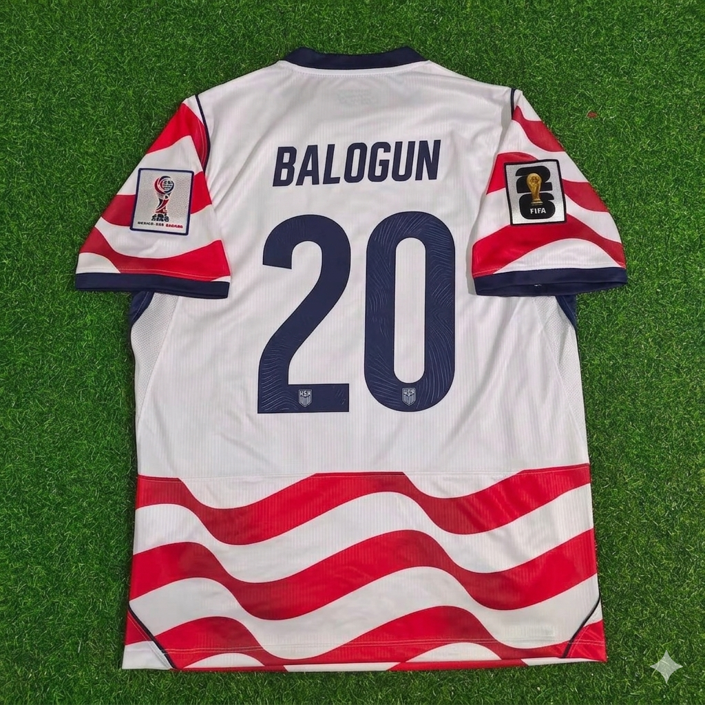 Folarin Balogun 20- USA 2026 World Cup Home Football Jersey