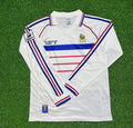 France 1998 World Cup White Away Long Sleeve Retro Jersey