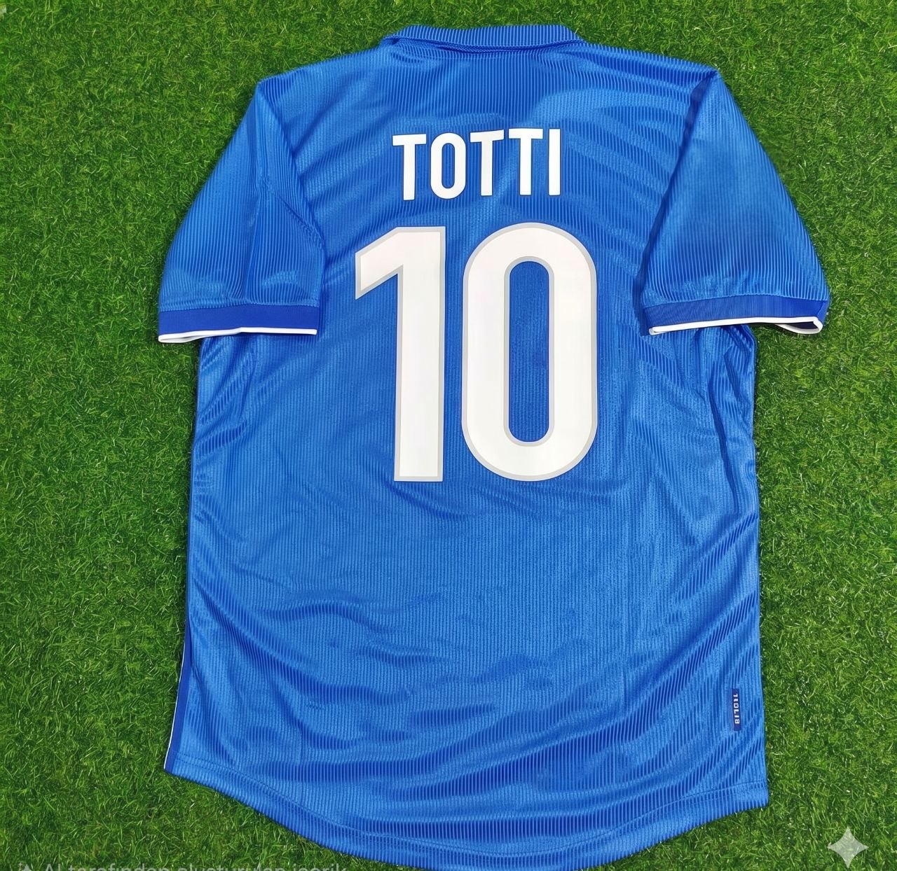 Francesco Totti Italy Home Blue Retro Football Jersey