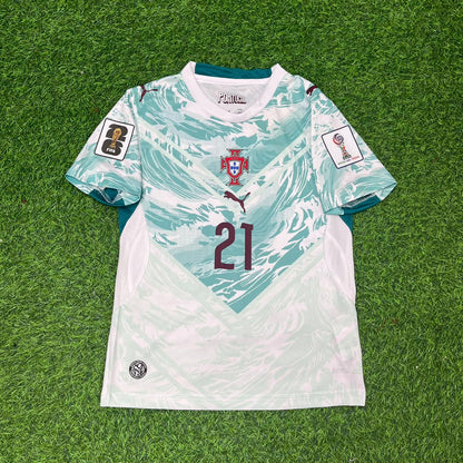 Francisco Conceicao Portugal 2026 World Cup Kids Away Football Jersey
