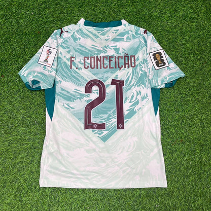 Francisco Conceicao Portugal 2026 World Cup Kids Away Football Jersey