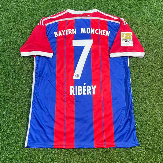 Bayern Munich 2014/15 Home Patch Retro Jersey – Franck Ribery 7