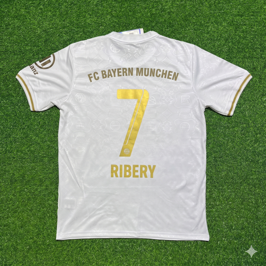 Bayern Munich 125 Years Anniversary Special-Edition White Jersey – Franck Ribery 7