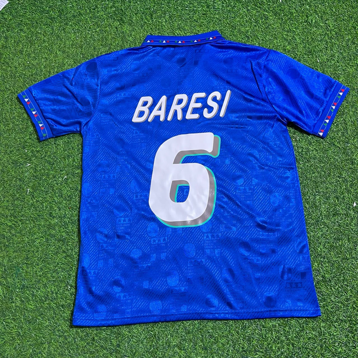 Franco Baresi 1994 World Cup Italy Retro Jersey Maillot Trikot Maglia Soccer Shirt