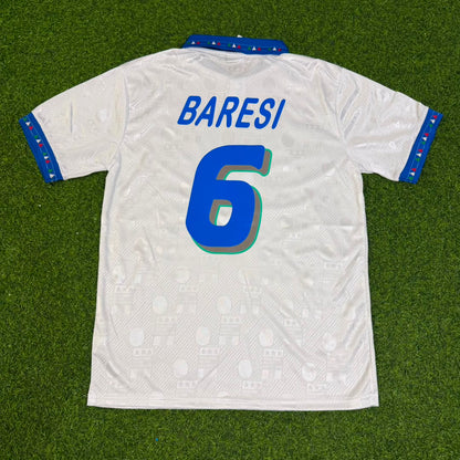 Franco Baresi Italy 1994 World Cup White Retro Football Jersey Kit