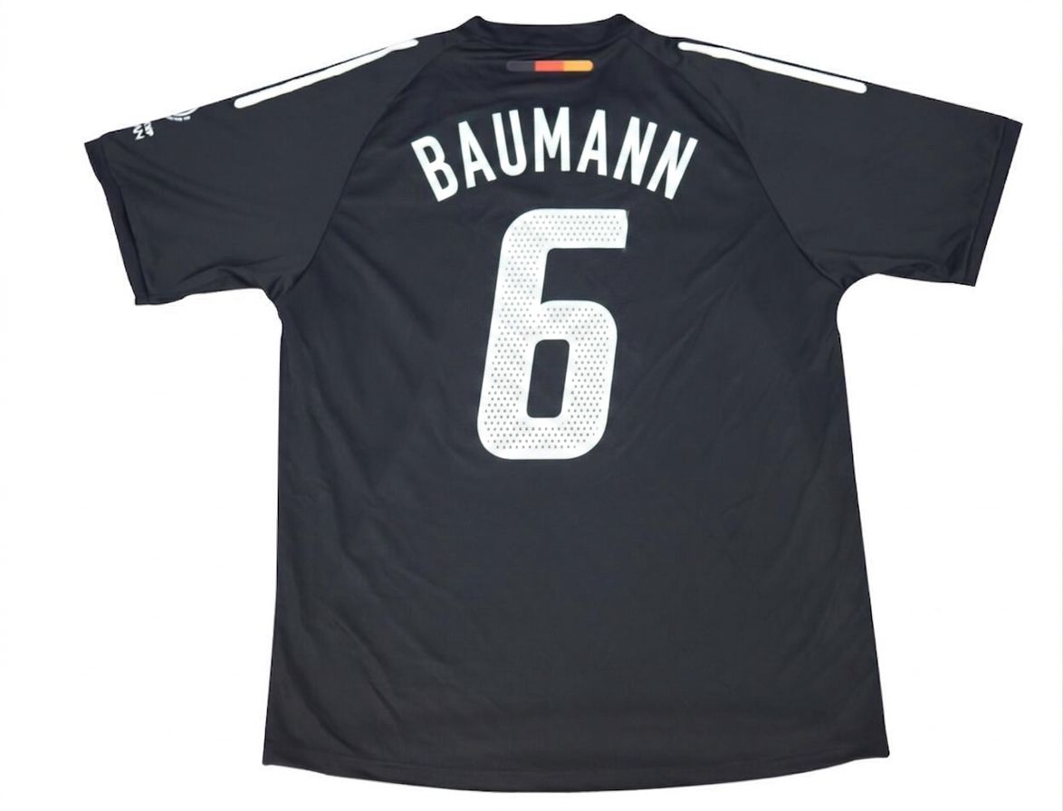 Frank Baumann Germany Deutschland 2002 World Cup Japan Korea Black Retro Jersey Trikot