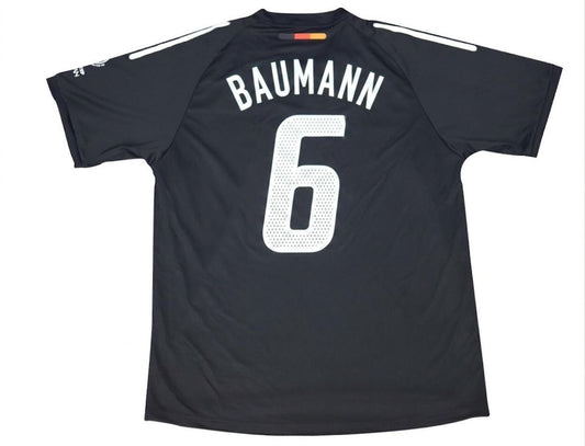 Frank Baumann Deutschland 2002 WM Japan Korea Schwarzes Retro-Trikot
