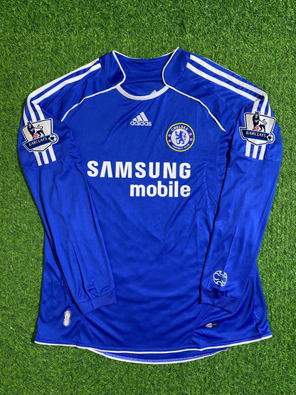 Chelsea 2006/08 Long Sleeve EPL Patch Football Jersey – Frank Lampard 8