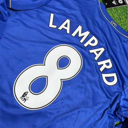 Chelsea 2012/13 Premier League Patch Blue Retro Football Jersey – Frank Lampard