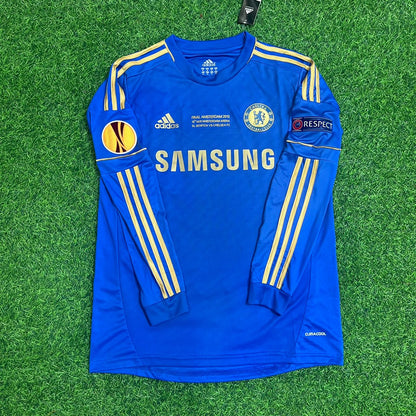 Chelsea 2013 Europa League Final Amsterdam Blue Retro Football Jersey – Frank Lampard