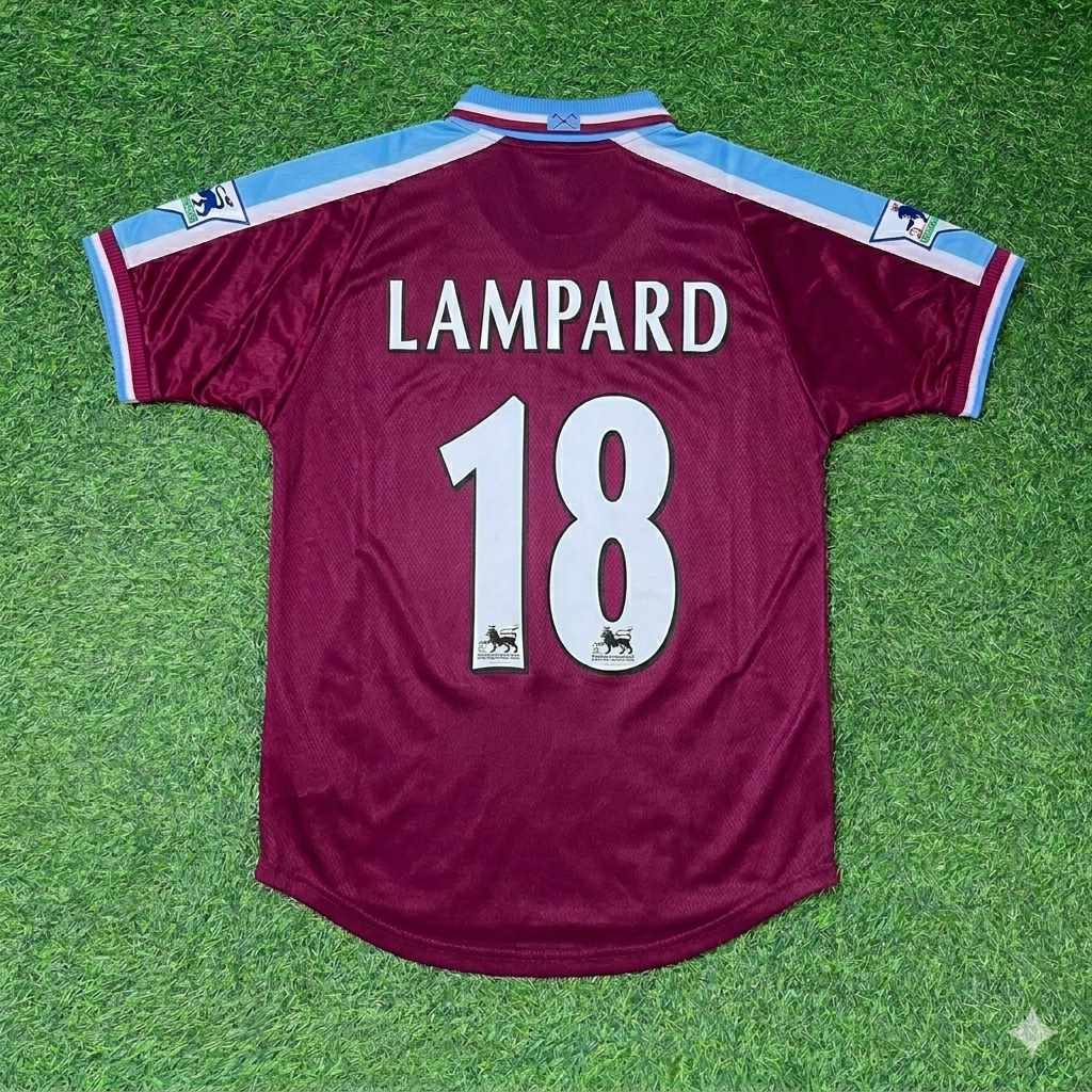 Frank Lampard #18 West Ham 1999-2000 Heim-Retro-Fußballtrikot