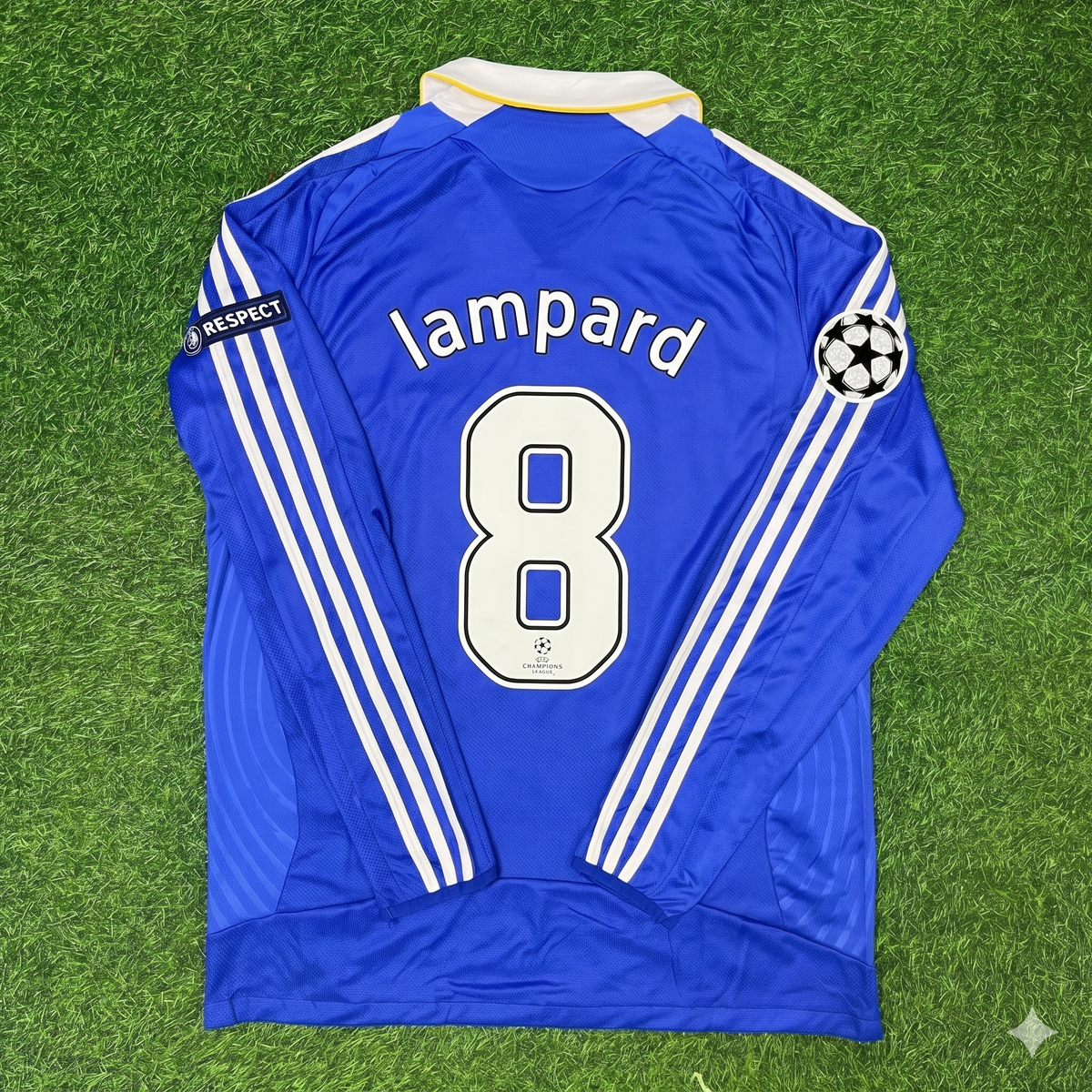 Camiseta de fútbol de manga larga del Chelsea de la final de la Liga de Campeones 2008 – Frank Lampard