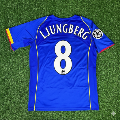 Freddie Ljungberg Arsenal 2004-05 Maillot Rétro Bleu Trikot Maglia Camiseta