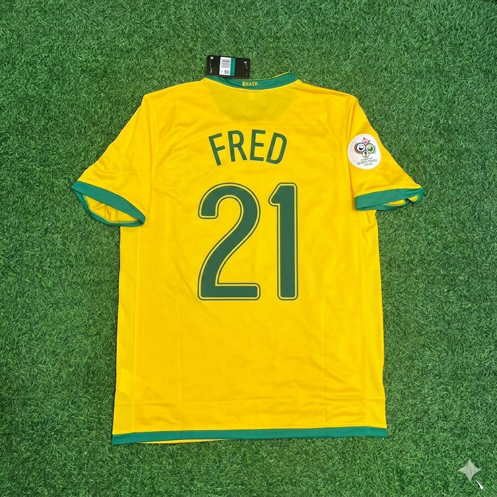 Frederico Chaves Guedes #21 Brazil 2006 World Cup Jersey Trikot