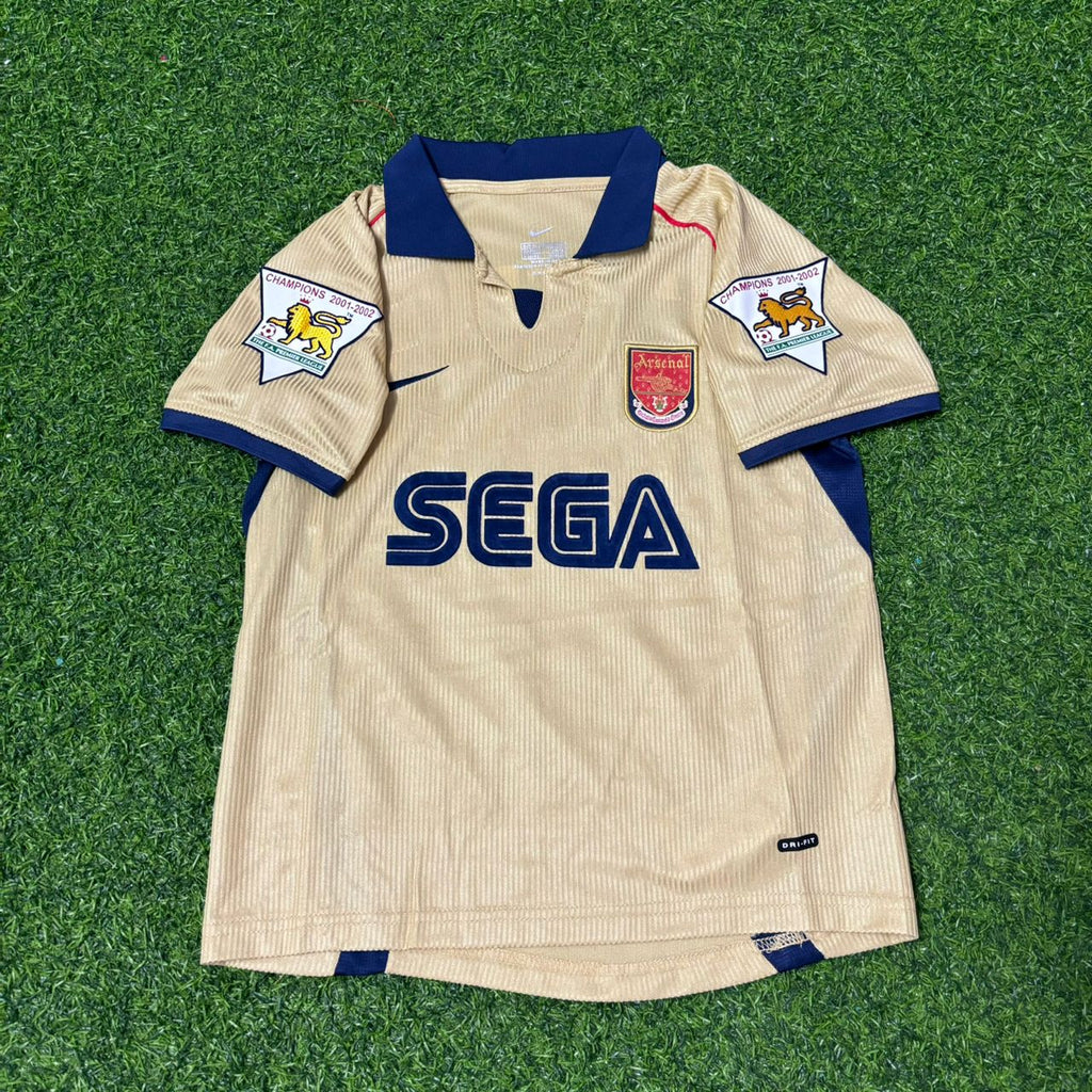 Maillot de foot rétro Freddie Ljungberg n°8 Arsenal 2001-2002 extérieur Golden Kids