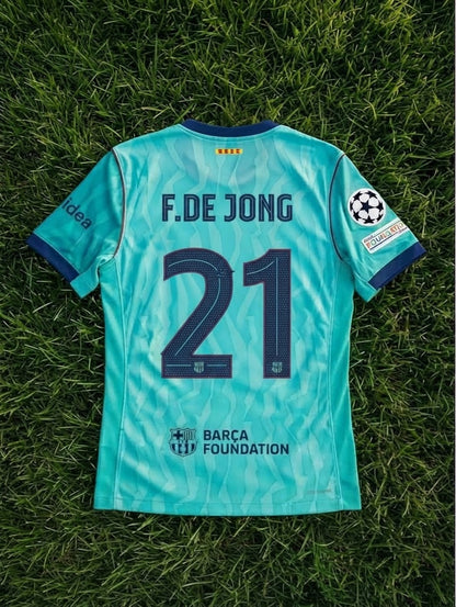 Frankie De Jong #21 Barcelona 2026/2027 Neue Saison Drittes Champions League Patch Fußballtrikot