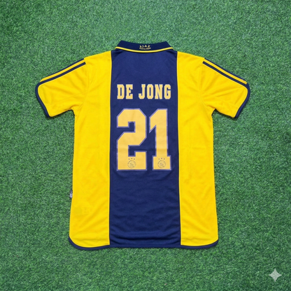 Ajax Yellow Retro Football Jersey – Frenkie de Jong