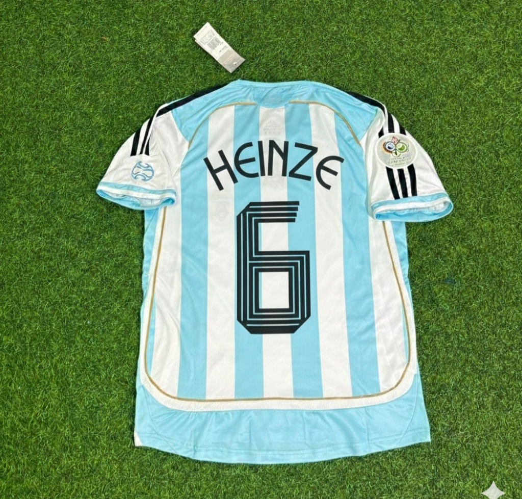 Gabriel Heinze Argentinien WM 2006 Retro Fußballtrikot
