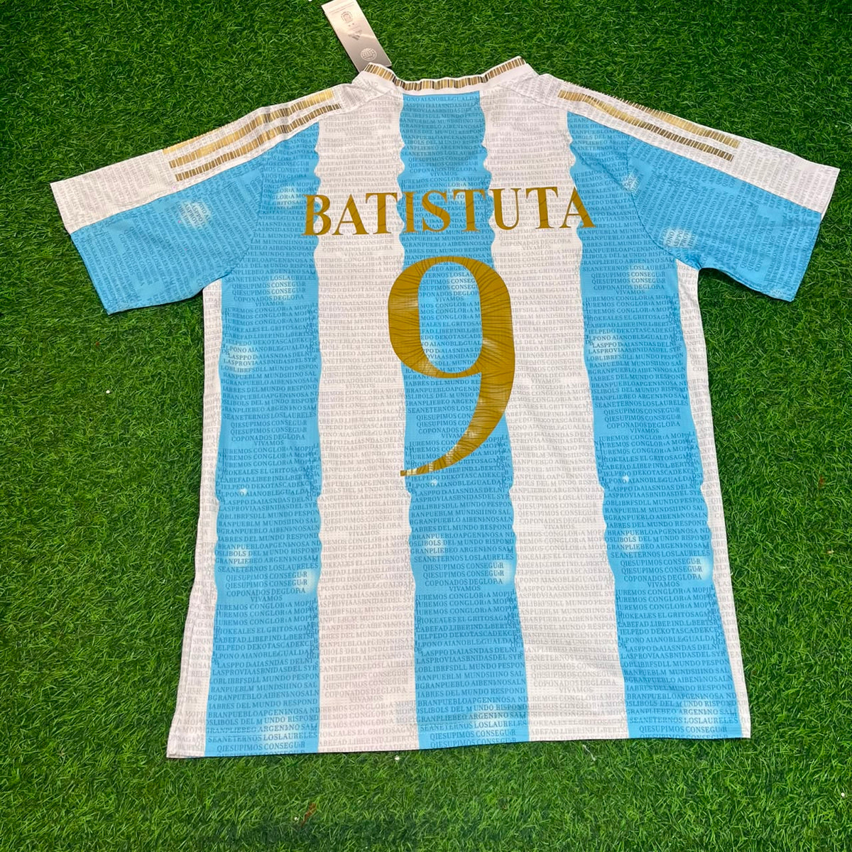 Argentina Commemorative Anniversary Football Jersey – Gabriel Batistuta