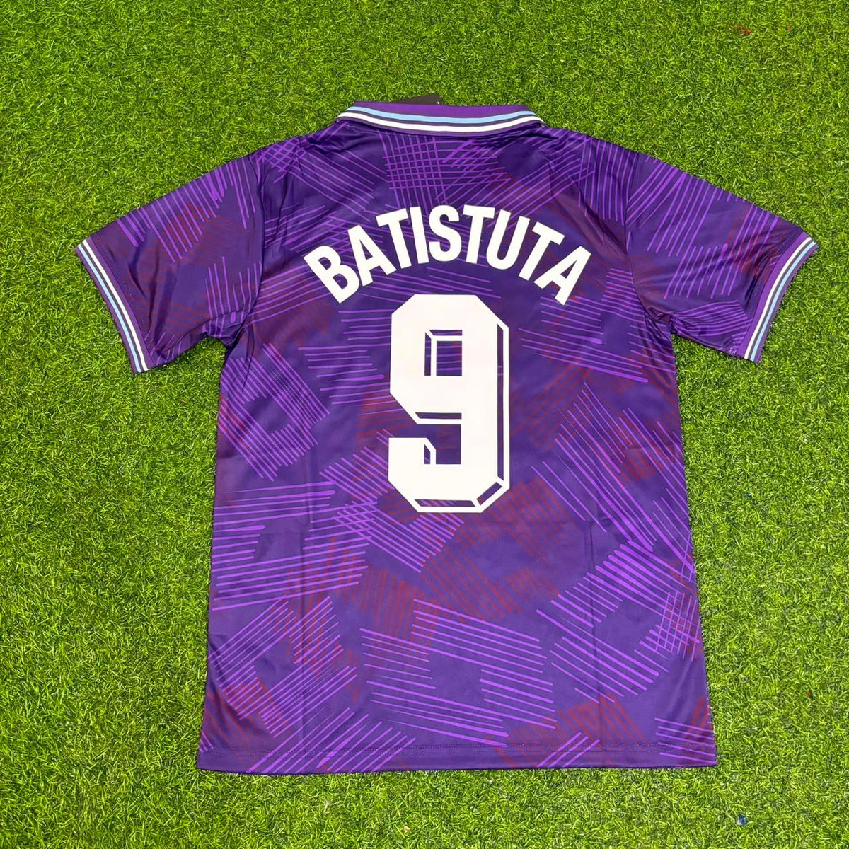 Gabriel Batistuta #9 Fiorentina 1992/1993  Season Home Retro Football Jersey Trikot Maillot