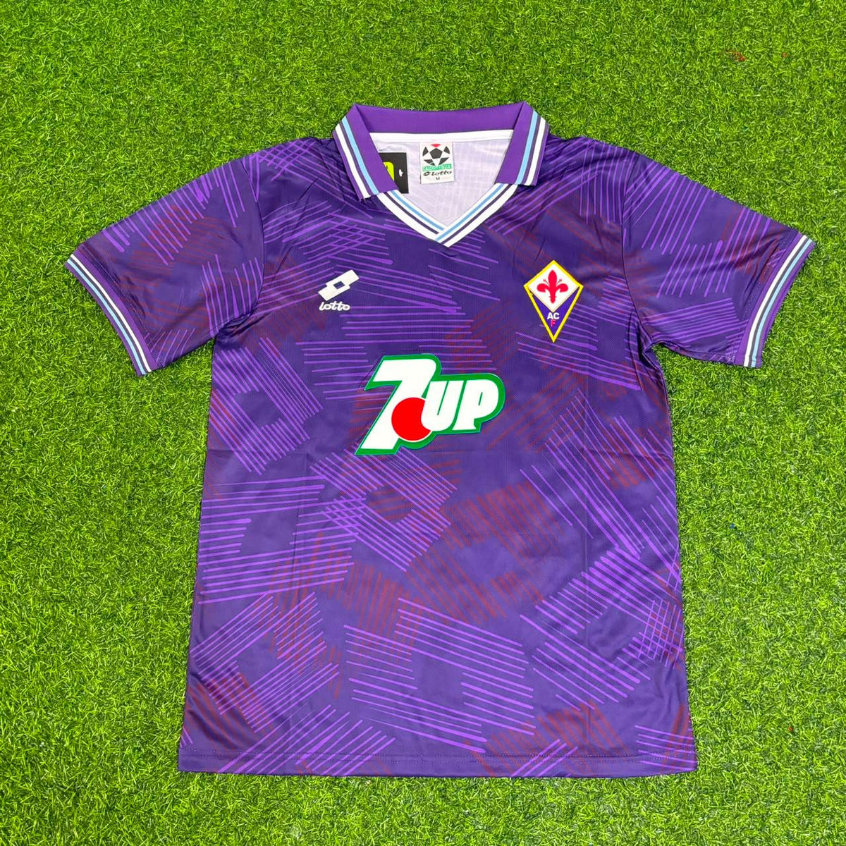 Gabriel Batistuta #9 Fiorentina 1992/1993 Saison Heim Retro Fußball Trikot