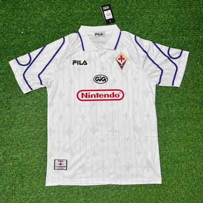Gabriel Batistuta Fiorentina 1997-1998 White Retro Football Jersey