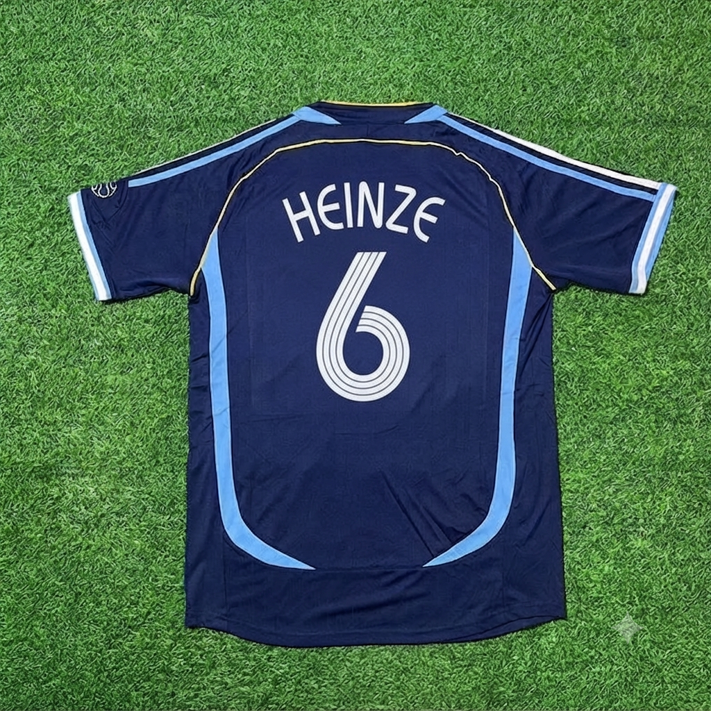 Argentina 2006 World Cup Dark Blue Home Retro Football Jersey – Gabriel Heinze 6