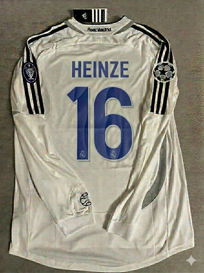 Gabriel Heinze 16- Real Madrid 2006-2007 White Black Jersey Soccer Shirt