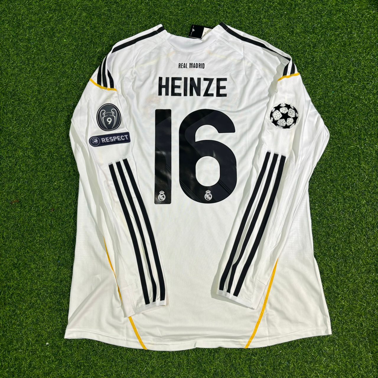 Gabriel Heinze Real Madrid 2009-2010 Long Sleeve Football Jersey