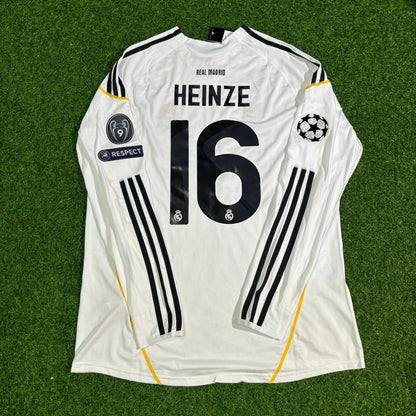 Gabriel Heinze Real Madrid 2009-2010 Long Sleeve Football Jersey