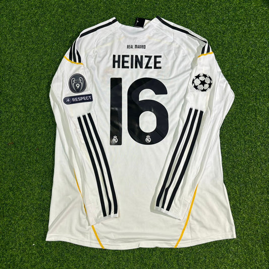 Gabriel Heinze Real Madrid 2009-2010 Langarm-Fußballtrikot