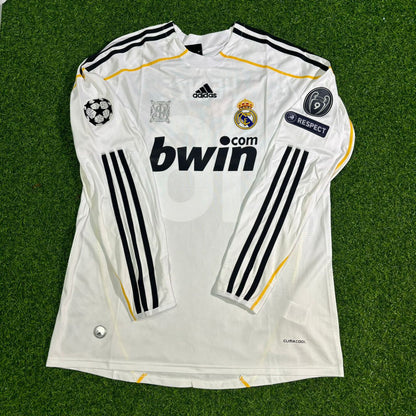 Gabriel Heinze Real Madrid 2009-2010 Long Sleeve Football Jersey