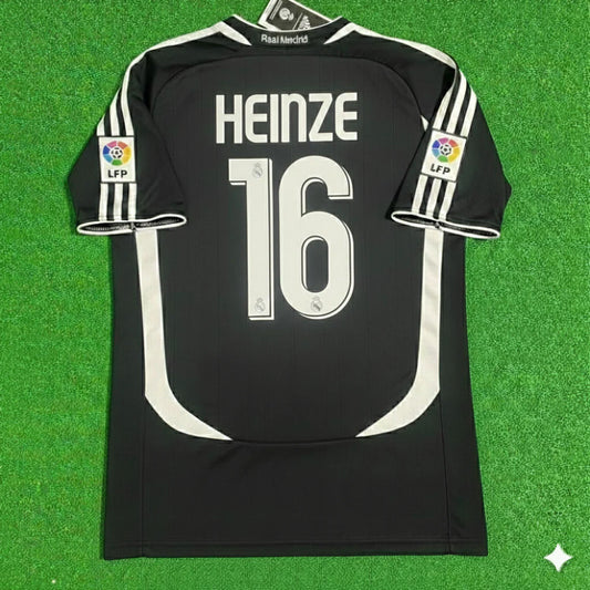 Gabriel Heinze Real Madrid 2006-2007 Black Jersey Soccer Shirt