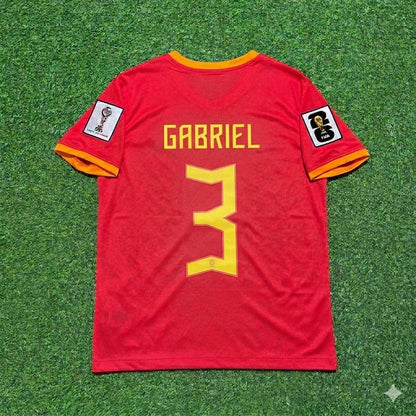 Gabriel dos Santos Magalhães 3# Brazil 2026 World Cup Long Red Jersey Trikot