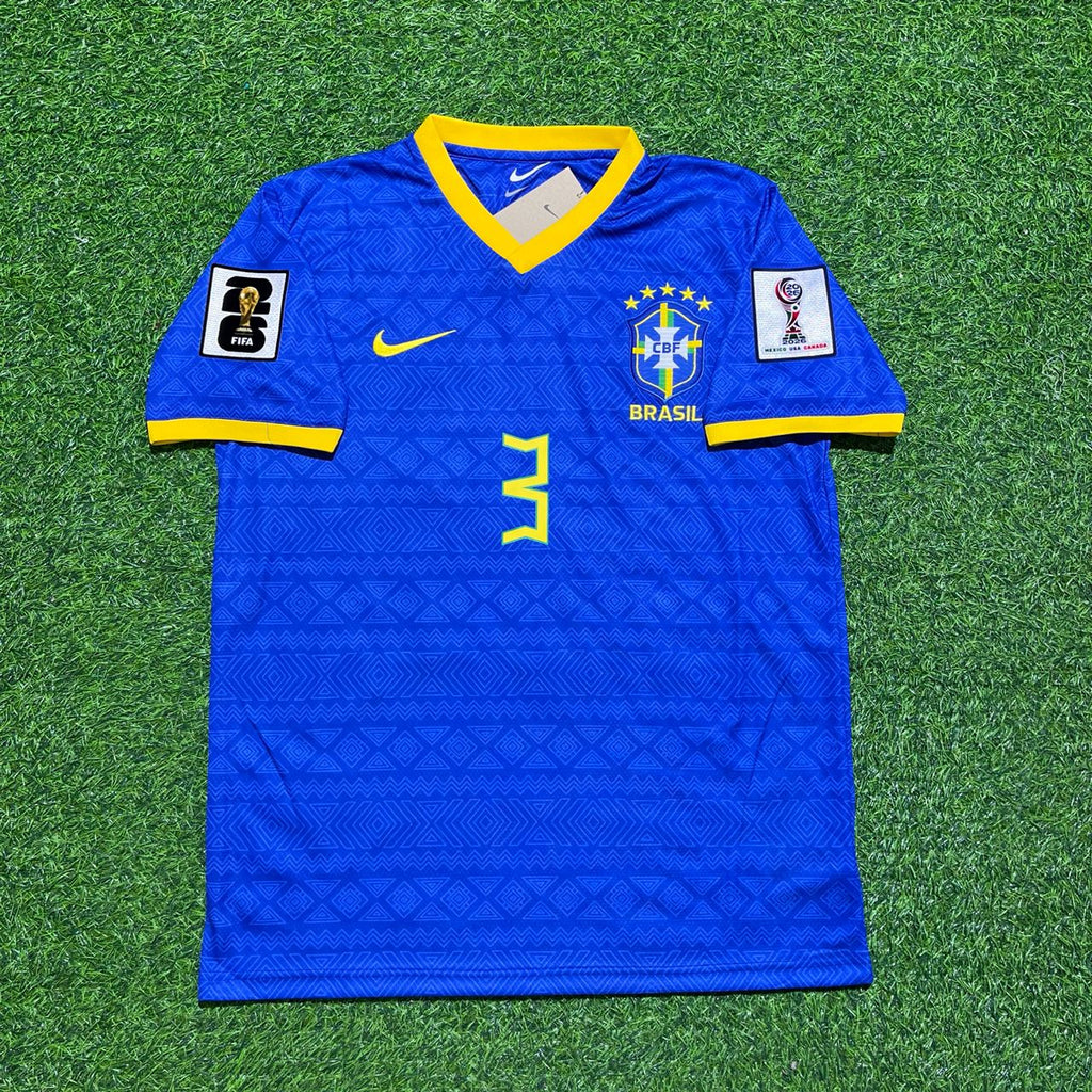 Gabriel Magalhães #3 Brasilien WM 2026 Auswärtstrikot Blau