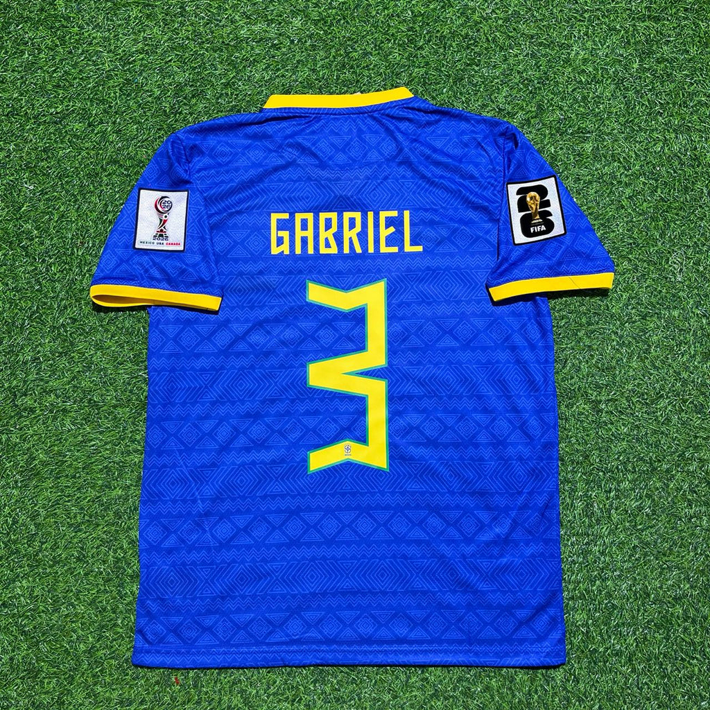 Gabriel Magalhães #3 Brasilien WM 2026 Auswärtstrikot Blau