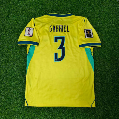 Gabriel Magalhães #3 Brasilien WM 2026 Gelbes Heim-Fußballtrikot
