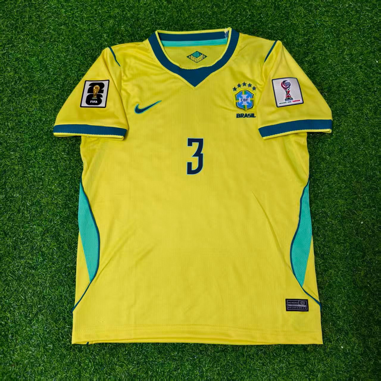 Gabriel Magalhães #3 Brasilien WM 2026 Gelbes Heim-Fußballtrikot
