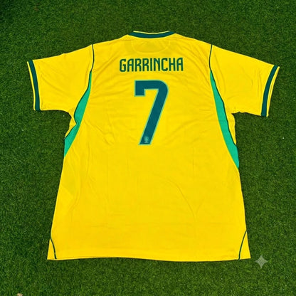 Ensemble maillot de football rétro spécial commémoratif Garrincha Brésil