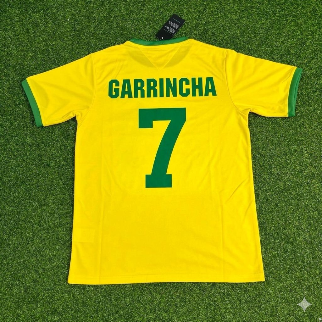 Garrincha Brasilien Retro Heimtrikot